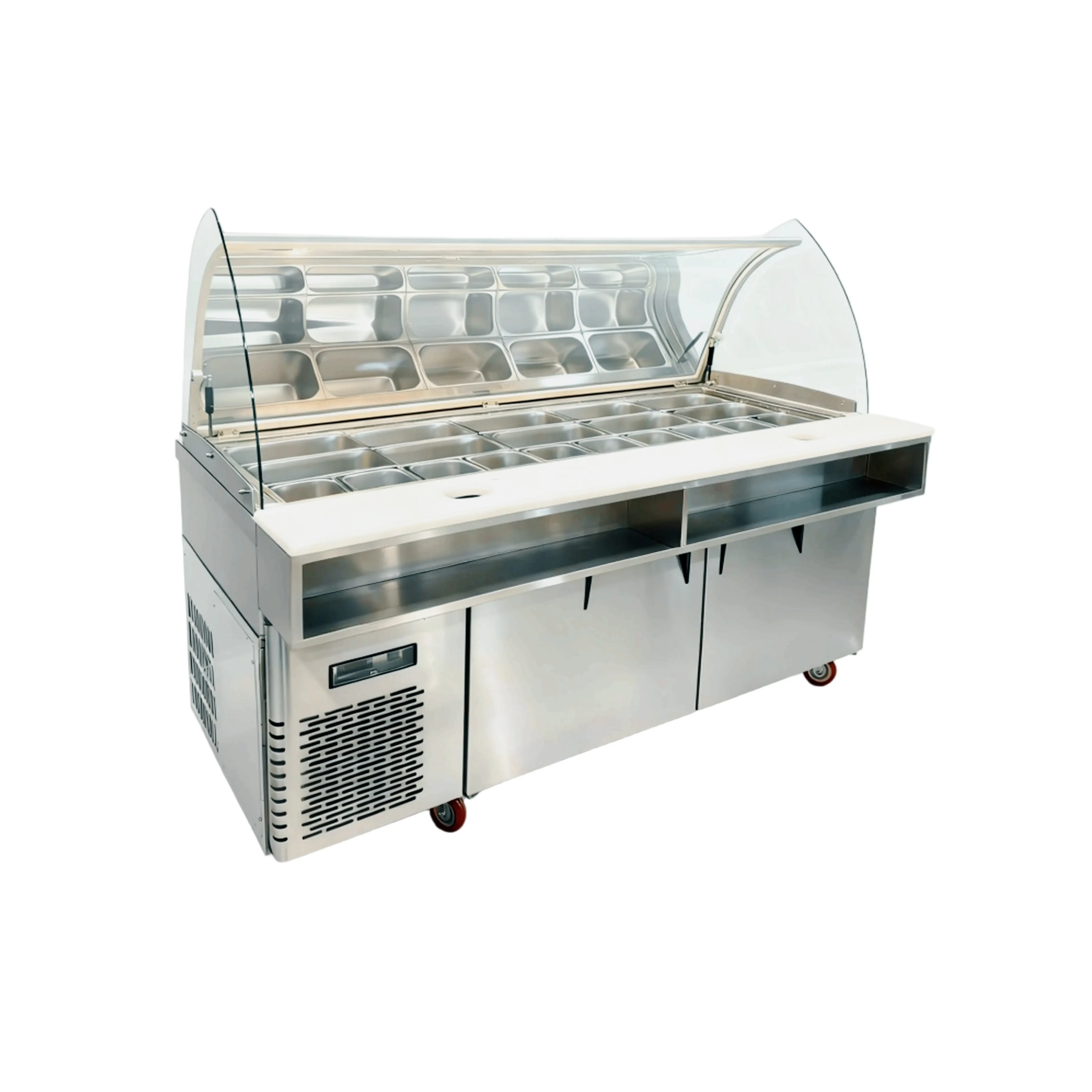 Arc Glass Salad Prep Refrigerator 2